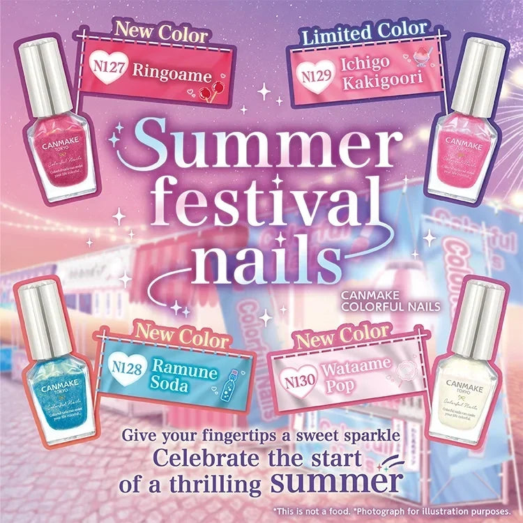 Summer Festival 🎆Nails 💅💖 ~Sweet sparkle on your fingertips~ A thrilling summer begins!
