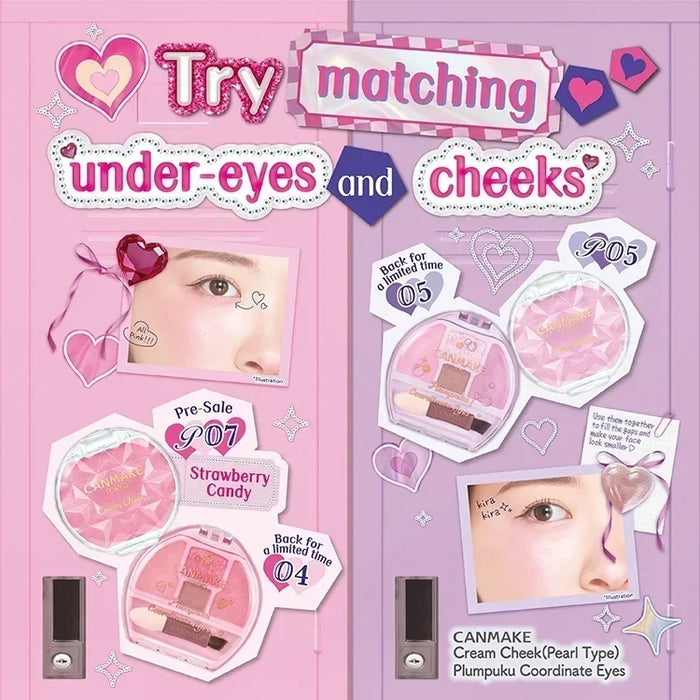 Try matching 🫶🏻under-eyes💜and cheeks🩷