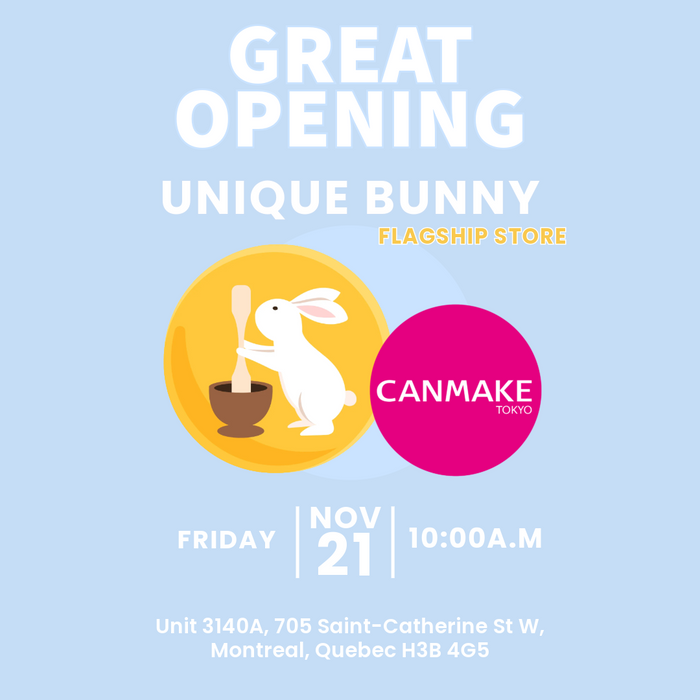 ✨ Experience CANMAKE at UNIQUEBUNNY’s Newly Opened Montreal Flagship✨