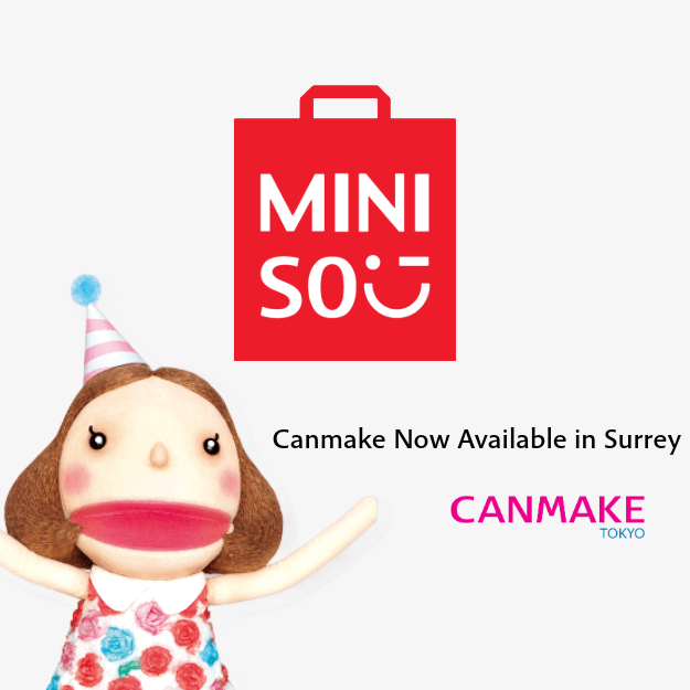 CANMAKE Now Available at Miniso, Guildford Town Centre